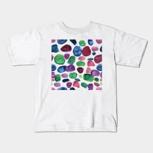 Abstract Watercolor Pattern Kids T-Shirt